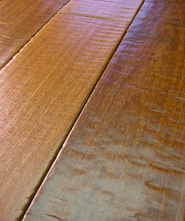 Brazilian Chestnut Prefinished Hand Scraped Hardwood Flooring Photo