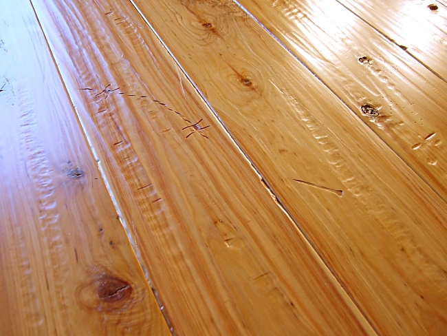 Australian Cypress Prefinished Hand Scraped & Distressed Hardwood Flooring Photo