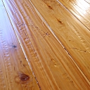Custom Hand Scraped & Distressed Australian Cypress Flooring w/Barbed Wire Impressions