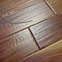 Custom Hand Scraped & Distressed Walnut Flooring w/Barbed Wire Impressions