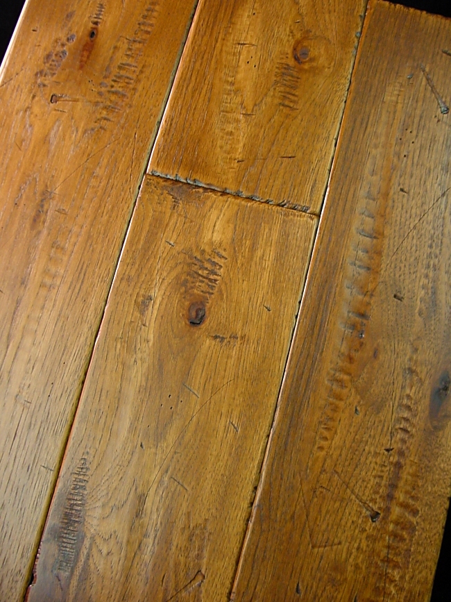 Hickory Prefinished Hand Scraped & Distressed Hardwood Flooring Photo