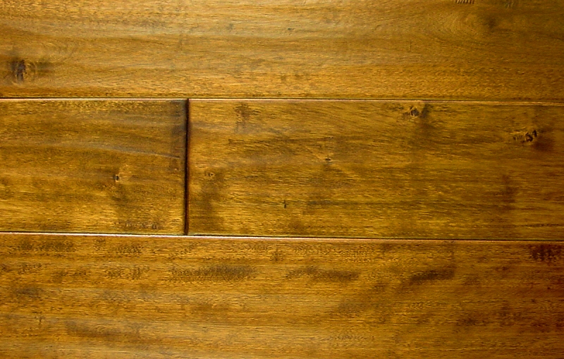 Birch Prefinished Hand Scraped Hardwood Flooring Photo
