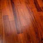 Dark brown hardwood